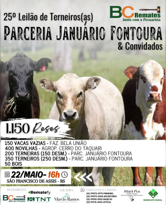 Leilão de Produção - Parceria Januário Fontoura