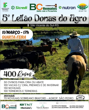 5º Leilão Donas do Agro