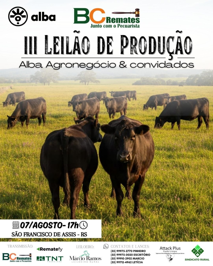III Leilão de Produção Alba Agronegócio