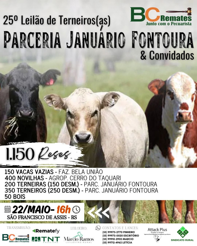 25º Leilão de Produção Parceria Januário Fontoura & convidados